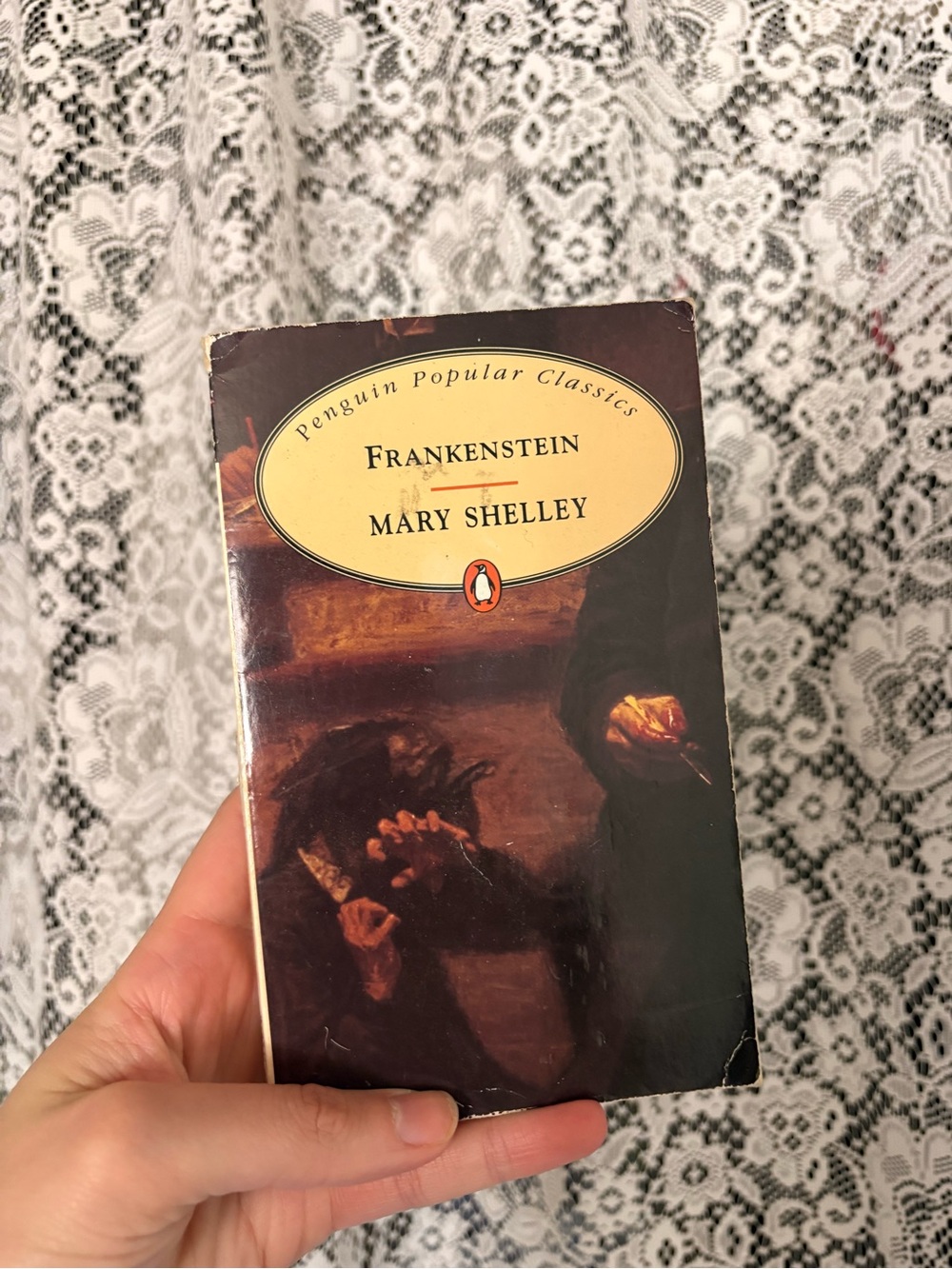 Penguin Popular Classics Frankenstein by Mary Shelley - Brown/Black Cover